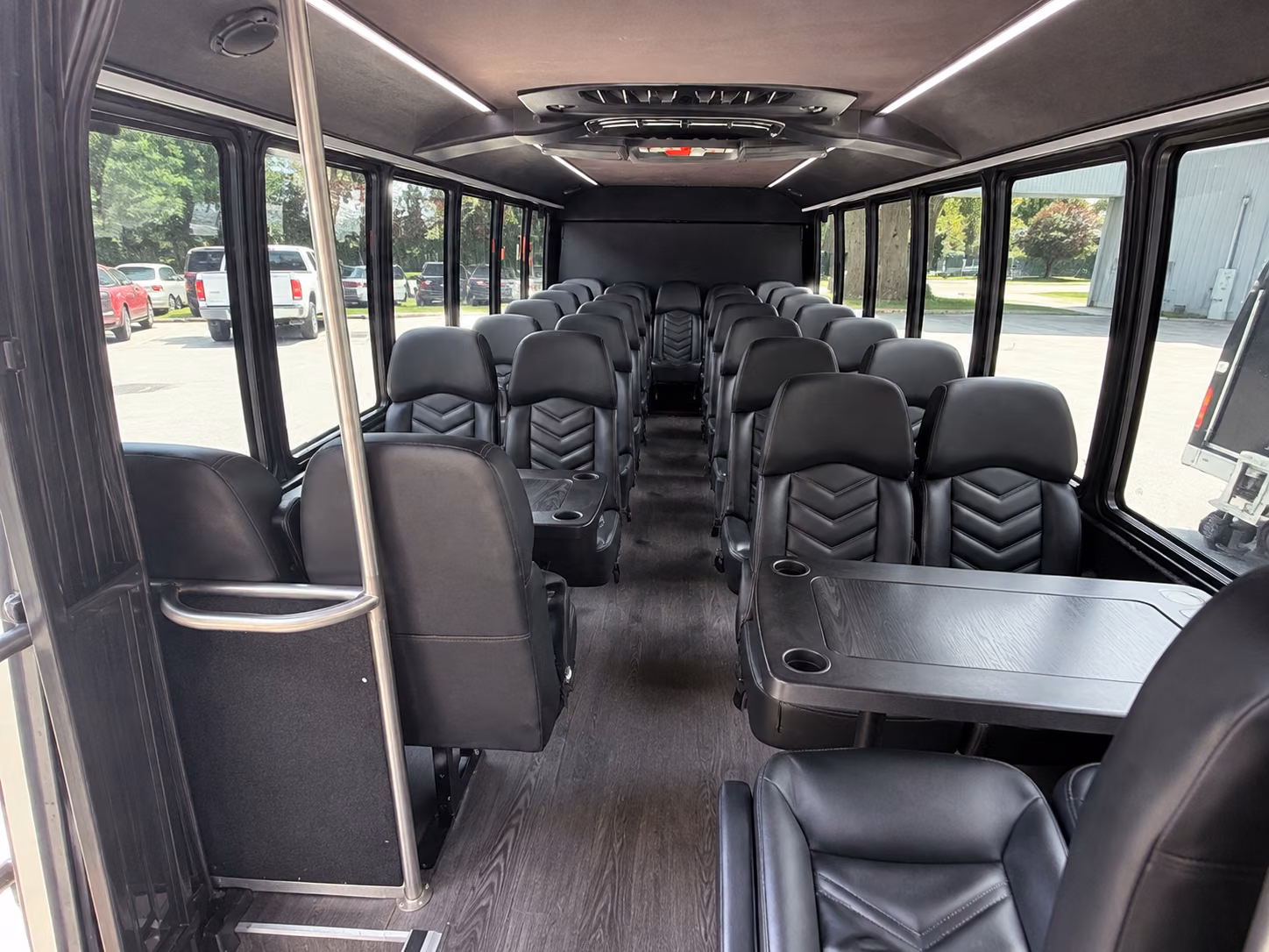 syracuse 18 passenger minibus interior
