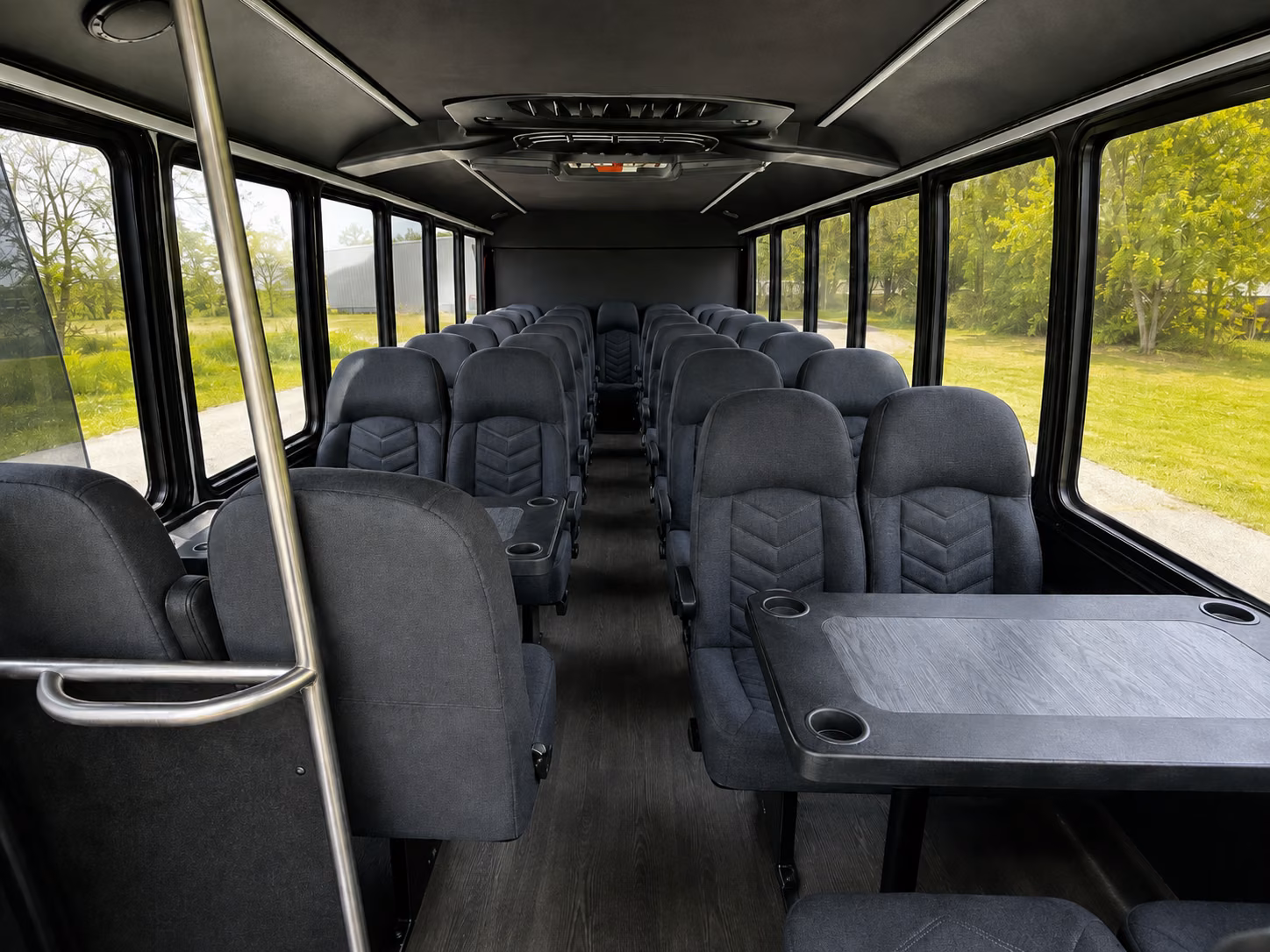 syracuse 20 passenger minibus inside