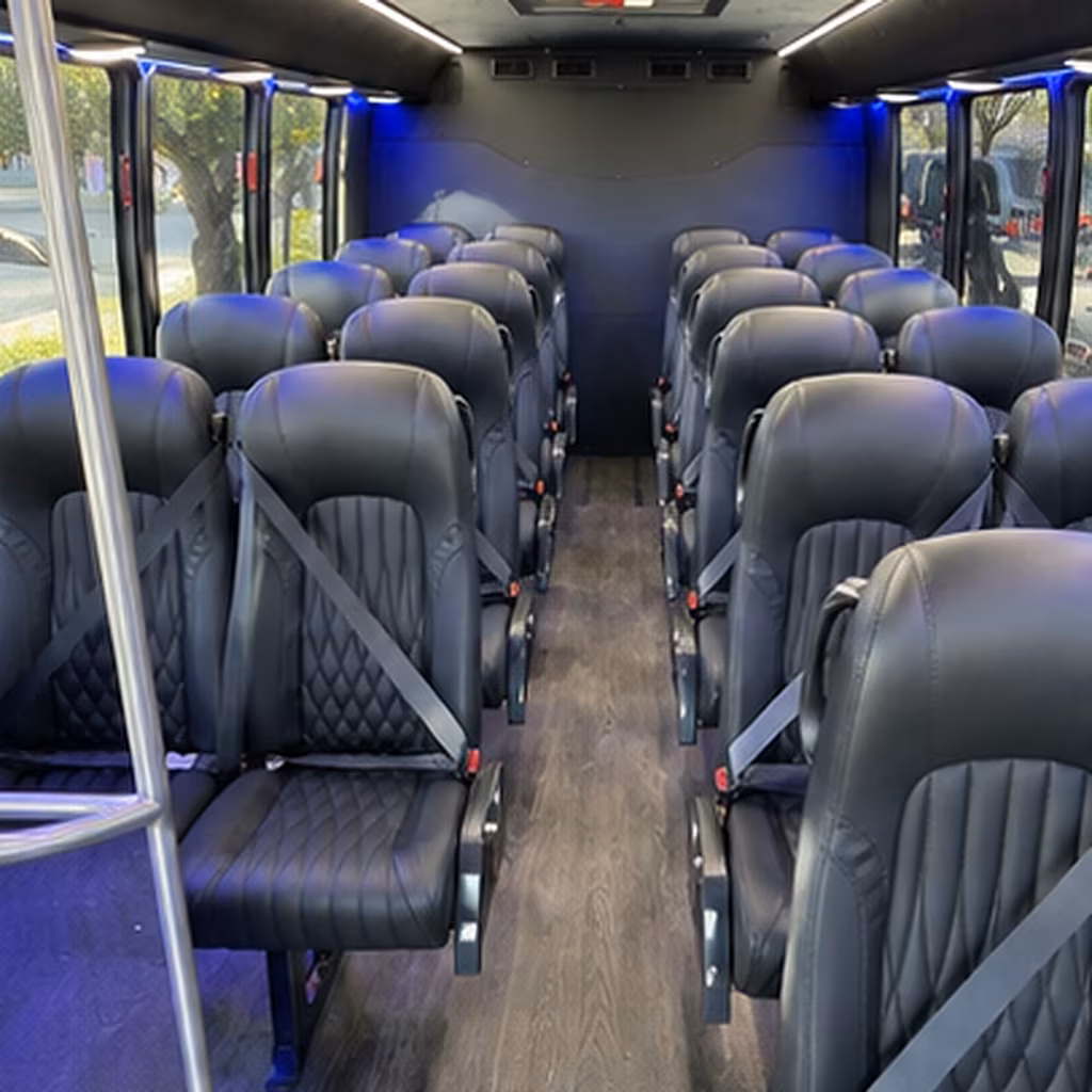 syracuse 28 passenger minibus interior