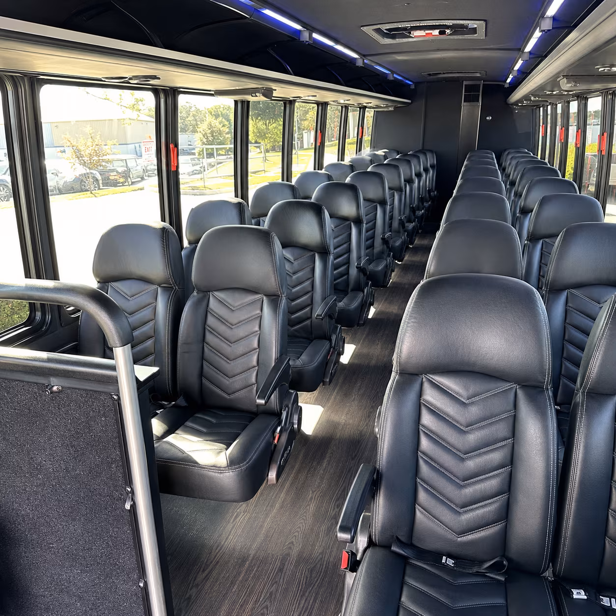 syracuse 30 passenger minibus inside