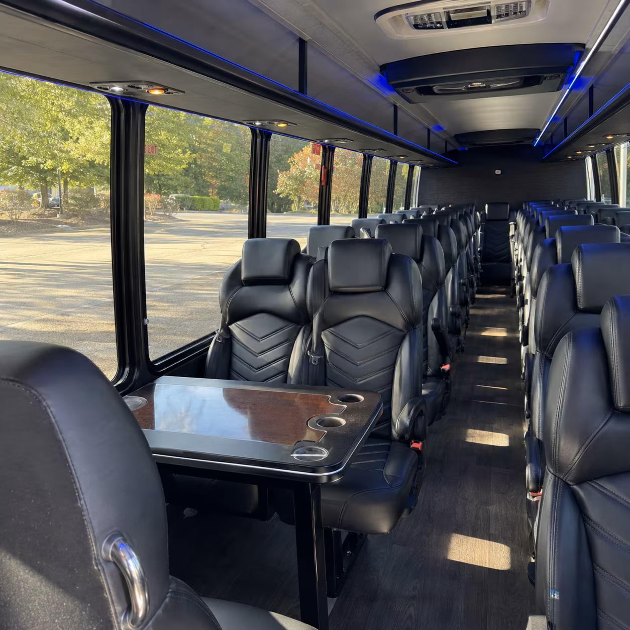 syracuse 35 passenger minibus inside