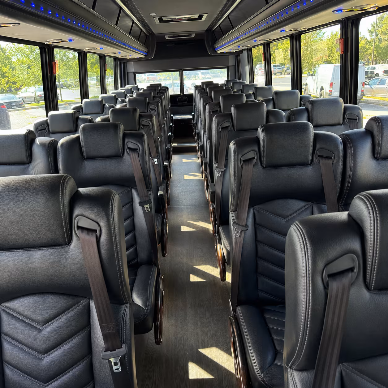 syracuse 35 passenger minibus interior