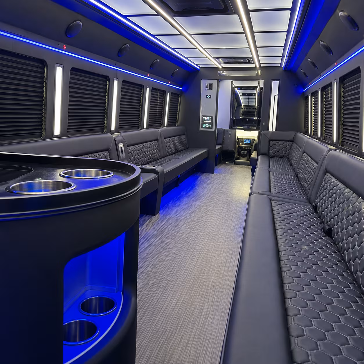 syracuse party bus interior